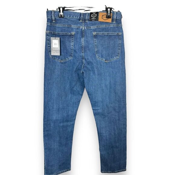 RVCA Week-end Straight Fit Size 33 NWT Medium Wash - Picture 2 of 5